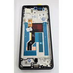 Pantalla para Motorola Moto G86 XT2527-2 mas tactil negro con marco negro 5D68C30474 Service Pack