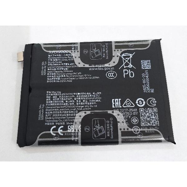 Bateria BLP833 para Realme GT 7 Pro 621035000181 Service Pack