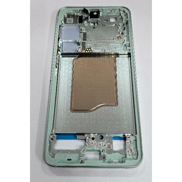 Carcasa o marco central verde para Samsung Galaxy S25 5G S931 GH82-36328B Service Pack