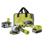 Amoladora Sin Cable Ryobi ONE+ R18AG-140S/ 1 Batería 18V 4.0 Ah/ Cargador 2.0 A/ Bolsa de Transporte - PixelPlaza