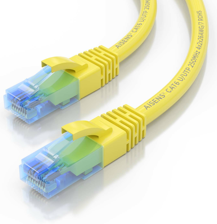 Cable de Red RJ45 AWG26 CCA UTP Aisens A135-0834 Cat.6/ 1.5m/ Amarillo