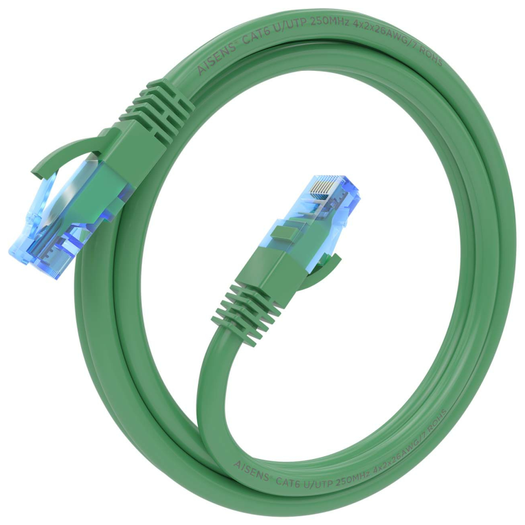 Cable de Red RJ45 AWG26 CCA UTP Aisens A135-0810 Cat.6/ 1.5m/ Verde
