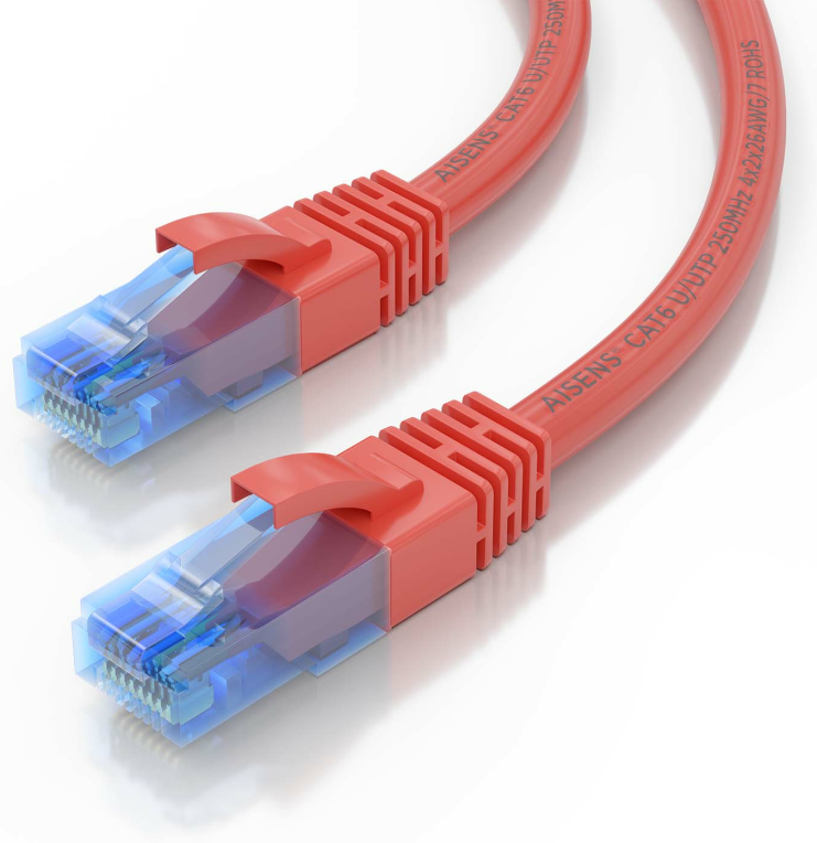 Cable de Red RJ45 AWG26 CCA UTP Aisens A135-0791 Cat.6/ 2m/ Rojo