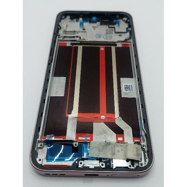 Pantalla lcd para Oppo Reno 14F 5G mas tactil negro con marco rosa compatible TFT