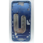 Carcasa o marco central azul para iPhone 16 Plus con botones laterales