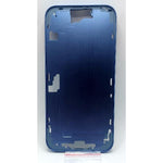 Carcasa o marco central azul para iPhone 16 Plus con botones laterales