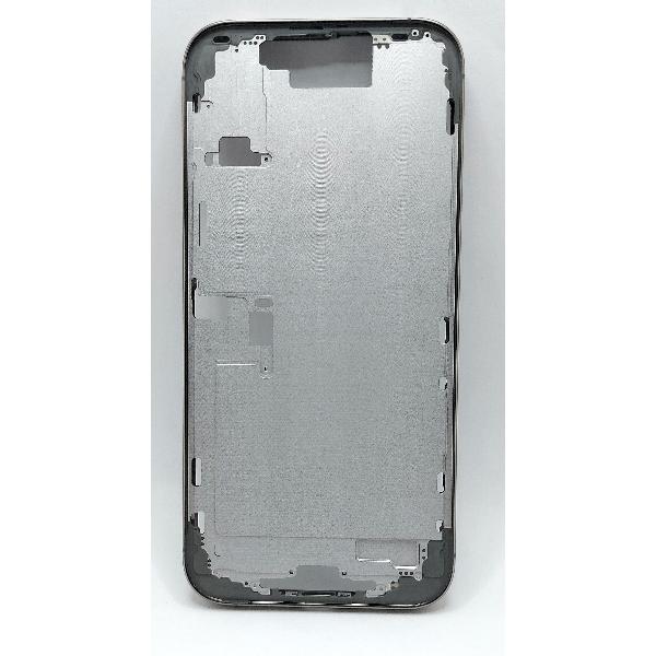 Carcasa o marco central plata para iPhone 16 Pro Max con botones laterales