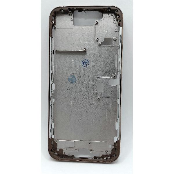 Carcasa o marco central dorado para iPhone 16 Pro Max A3296 A3084 A3295 A3297 con botones laterales