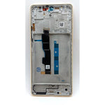 Pantalla lcd para Xiaomi Redmi Note 13 5G mas tactil negro con marco dorado compatible TFT