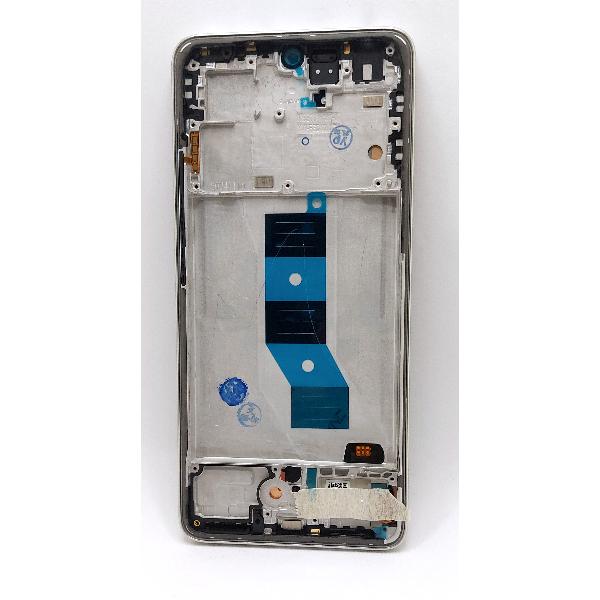 Pantalla lcd para Xiaomi Redmi Note 14 5G mas tactil negro con marco gris dorado compatible TFT