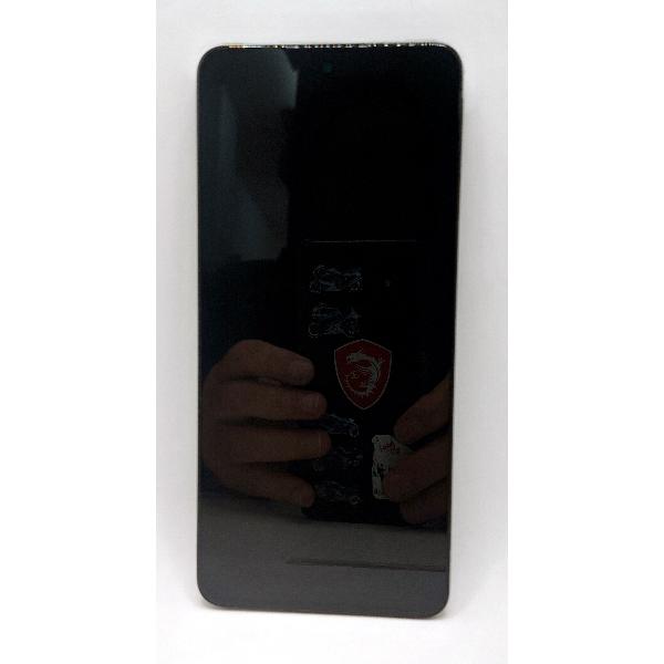 Pantalla lcd para Xiaomi Redmi Note 14 5G mas tactil negro con marco gris dorado compatible TFT