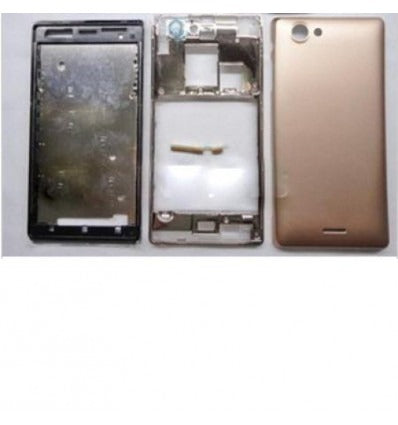 Sony Xperia J ST26I carcasa completa dorado
