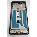 Pantalla lcd para Motorola Moto G75 5G mas tactil negro con marco azul 5D68C28969 Service Pack