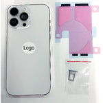 Tapa trasera o tapa bateria plata para iPhone 14 Pro Max mas marco central y componentes Remanufacturada Grado A