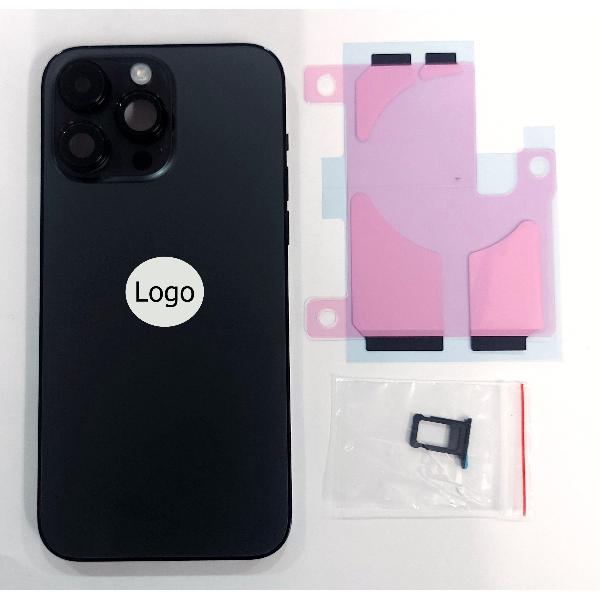 Tapa trasera o tapa bateria negra para iPhone 14 Pro Max mas marco central y componentes Remanufacturada Grado A
