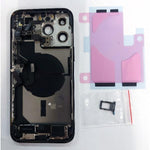 Tapa trasera o tapa bateria negra para iPhone 14 Pro Max mas marco central y componentes Remanufacturada Grado A