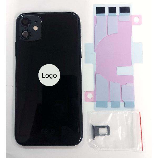 Tapa trasera o tapa bateria negra para iPhone 11 A2111 mas marco central y componentes Remanufacturada Grado A