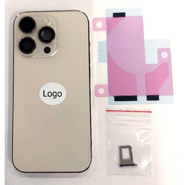 Tapa trasera o tapa bateria dorada para iPhone 14 Pro A2889 mas marco central y componentes Remanufacturada Grado A