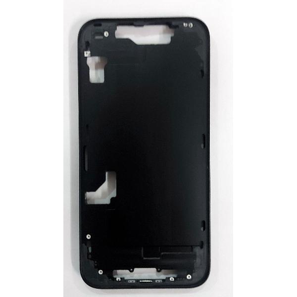 Carcasa o marco central negro para iPhone 16E A3410 con botones laterales