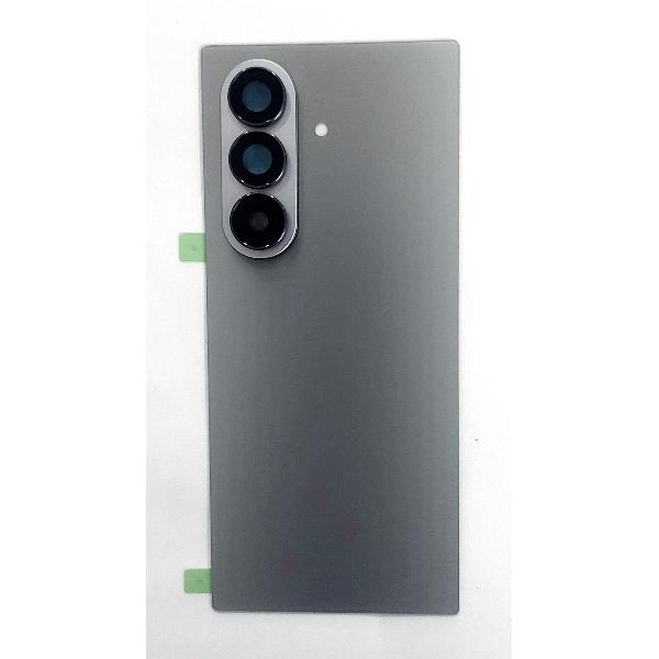Tapa trasera o tapa bateria plata para Samsung Galaxy Z Fold 7 F966 con cubierta de camara
