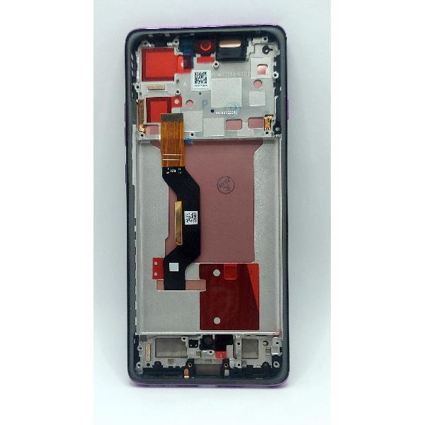 Pantalla lcd para Motorola Edge 60 Pro 5G mas tactil negro con marco morado calidad premium