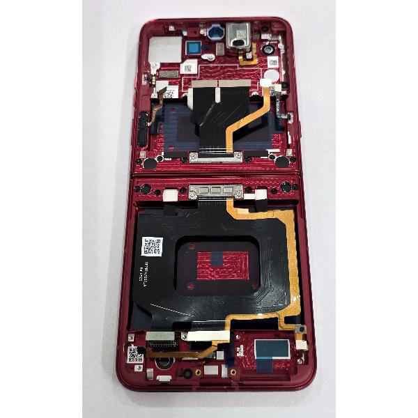 Pantalla lcd para Motorola Razr 60 Ultra mas tactil negro con marco rojo 5D68C30153 Service Pack