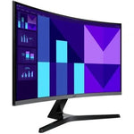 Monitor Profesional Curvo Samsung Essential Monitor S3 S39GD S27D396GAU 27"/ Full HD/ Multimedia/ Negro y Plata - PixelPlaza