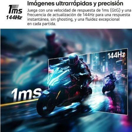 Smart Monitor Gaming LG UltraGear 32G810SA-W 32"/ 4K/ Multimedia/ 1ms/ 144Hz/ IPS/ Regulable en altura/ Smart TV/ Blanco - PixelPlaza