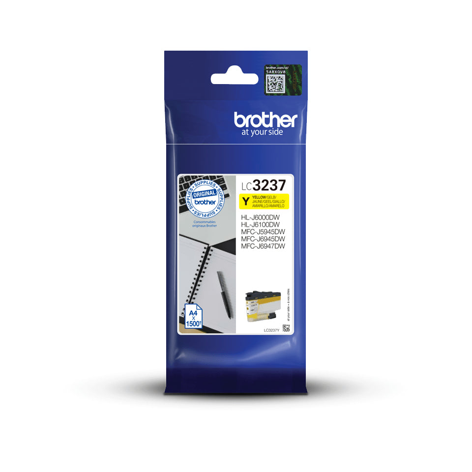Cartucho tinta Brother lc3237y amarillo 1500