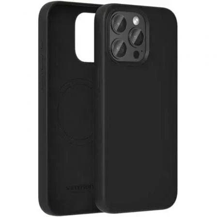 Funda Silicona con Magsafe Vention KUDB0-10/ Compatible con iPhone 13/ Negra - PixelPlaza