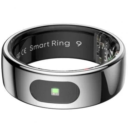 Anillo Inteligente Leotec Kör Ha Talla 8/ Ø18.3mm/ Notificaciones/ Frecuencia Cardíaca/ Plata - PixelPlaza