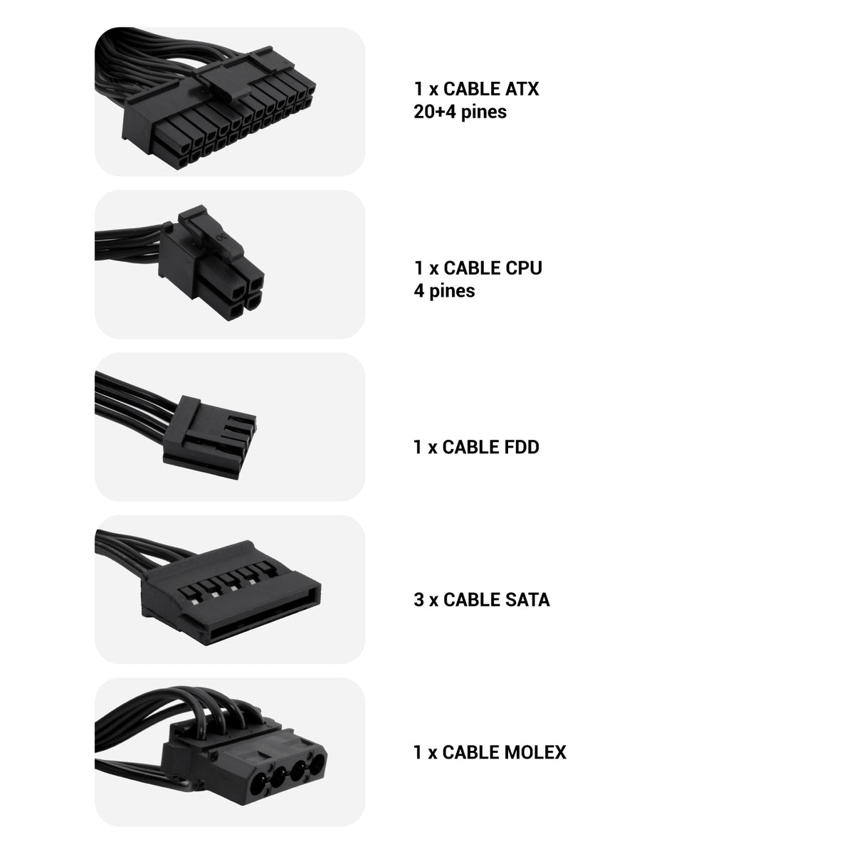 Fuente alimentacion Coolbox basic 500gr sfx 500w