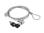 Cable seguridad para portatiles 1.5m Conceptronic doble cabezal + llave