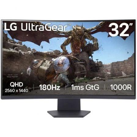 Monitor Gaming Curvo LG UltraGear 32GS60QC-B 31.5"/ QHD/ 1ms/ 180Hz/ VA/ Negro - PixelPlaza