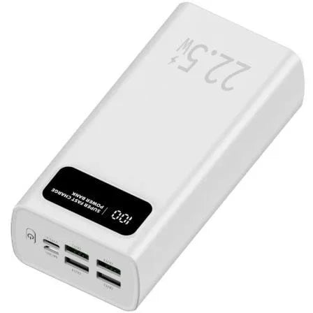 Powerbank 30000mAh Leotec LEPOW30W22W/ 22.5W/ Blanca - PixelPlaza