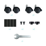 Soporte para cpu de suelo con ruedas TooQ umcs0004 - b negro