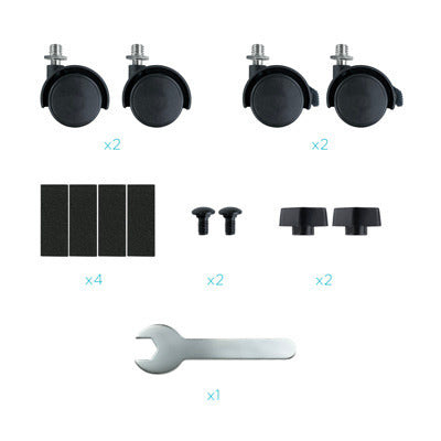 Soporte para cpu de suelo con ruedas TooQ umcs0004 - b negro