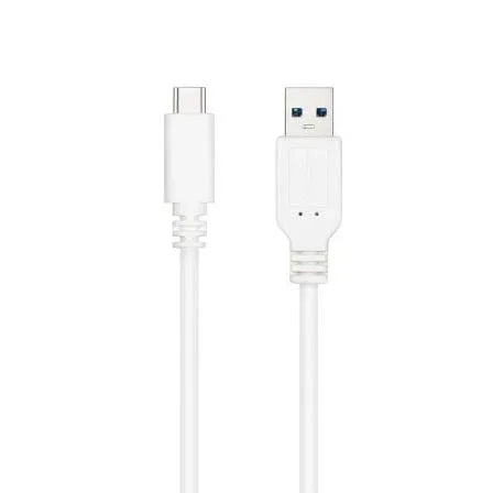 Cable USB 3.1 Nanocable 10.01.4002-W/ USB Tipo-C Macho - USB Macho/ 2m/ Blanco - PixelPlaza