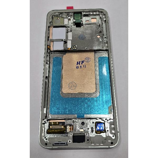 Pantalla lcd para Samsung Galaxy S24 S921 mas tactil negro con marco verde version Europea compatible Oled
