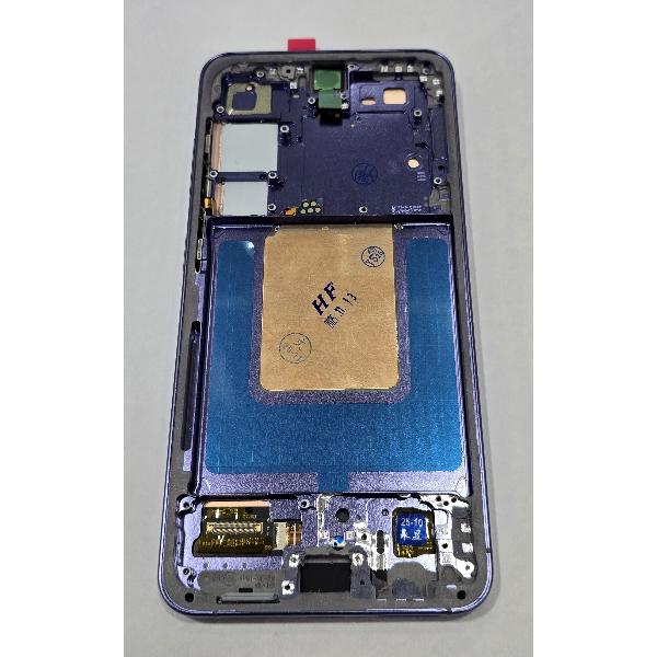 Pantalla lcd para Samsung Galaxy S24 S921 mas tactil negro con marco azul version Europea compatible Oled