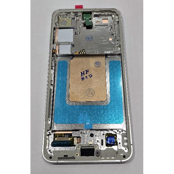 Pantalla lcd para Samsung Galaxy S24 S921 mas tactil negro con marco blanco version Europea compatible Oled
