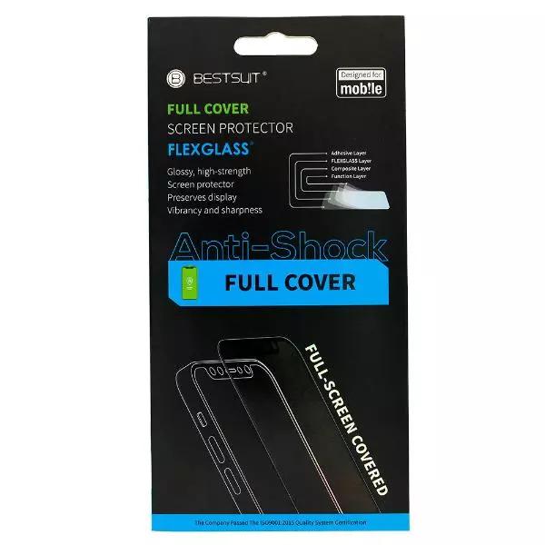 Protector cristal templado Hybrid Flexible Bestsuit 5D negro para Samsung Galaxy S25 Plus