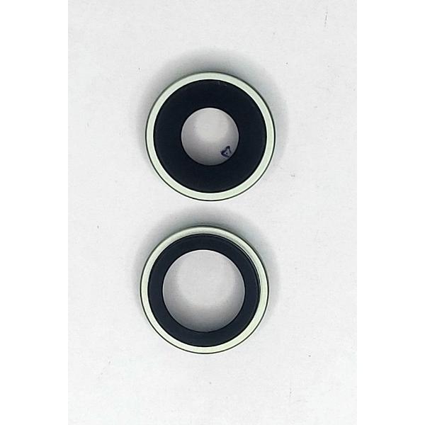 Set de cristales de camara para iPhone 17 A3258 con marco verde calidad premium