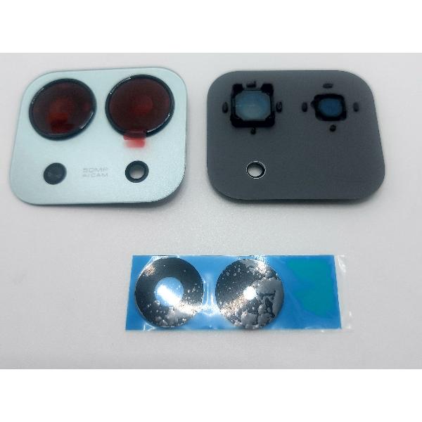 Cristal de camara para Xiaomi Redmi 15C con marco verde calidad premium