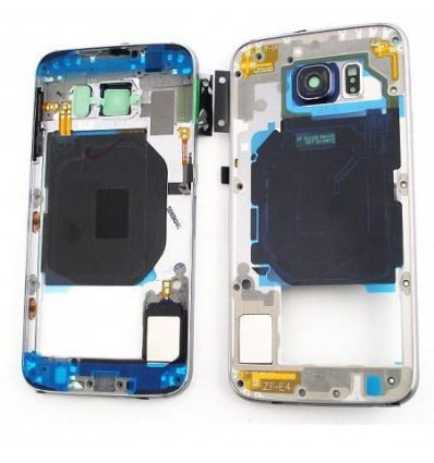 Samsung Galaxy S6 G9200 G920F carcasa central negro premium