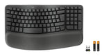 Teclado Logitech ergo series wave keys for business negro