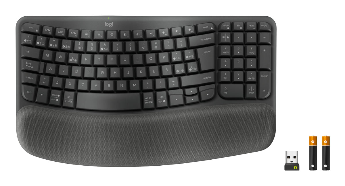 Teclado Logitech ergo series wave keys for business negro