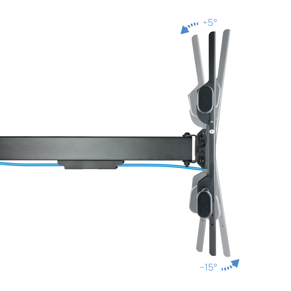 Soporte de Pared Orientable / Inclinable TooQ LP4380XL-B para TV de 43-80"/ hasta 50kg