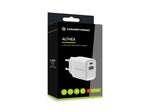 Cargador de pared Conceptronic althea1933 33w 1x USB tipo x 1x USB tipo a blanco