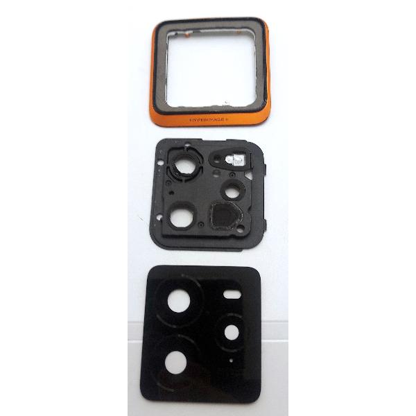 Cristal de camara para Realme GT 7 Pro 5G RMX5010 RMX5011 con marco naranja calidad premium